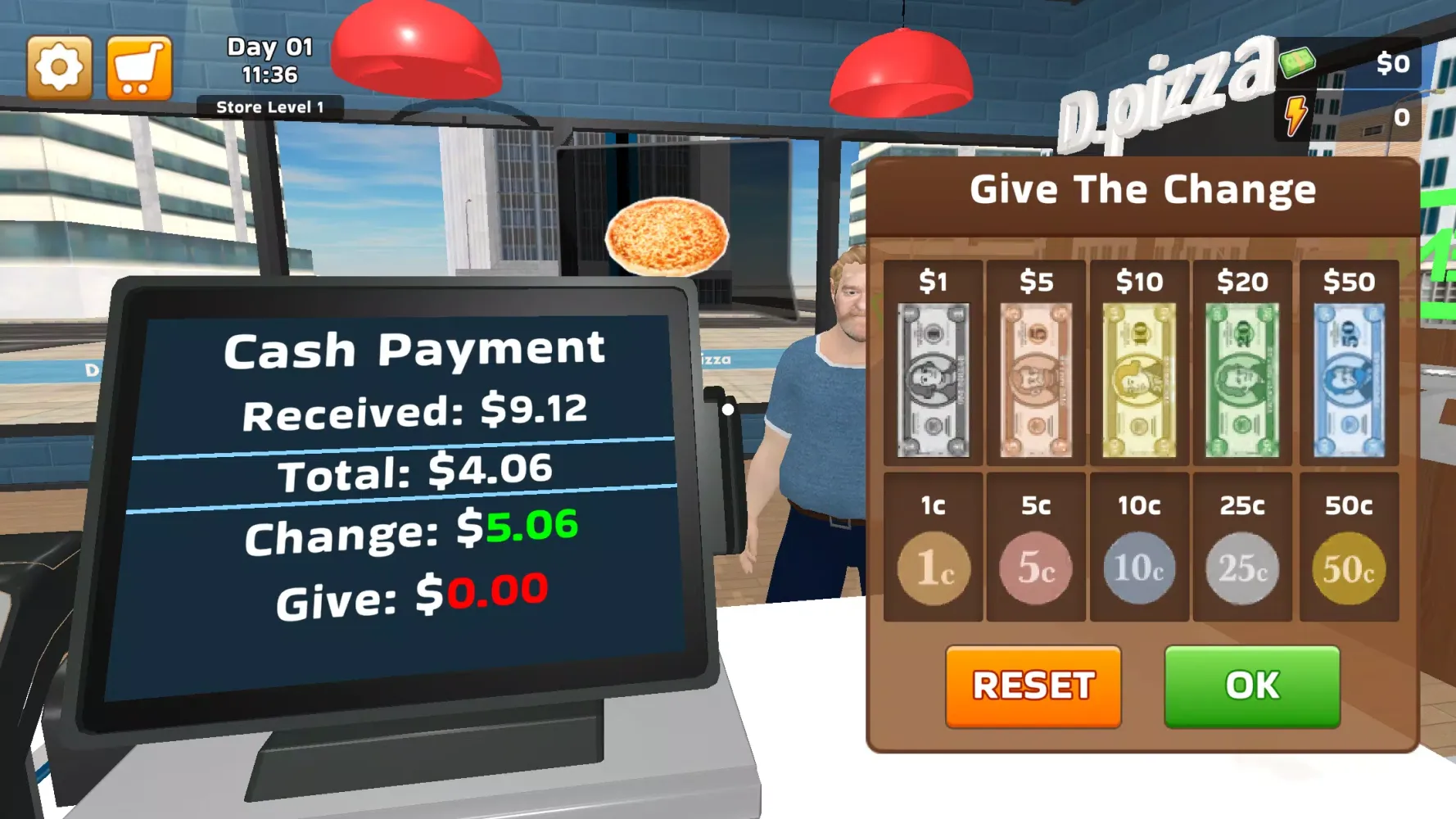 ภาพหน้าจอของ Pizza Simulator!