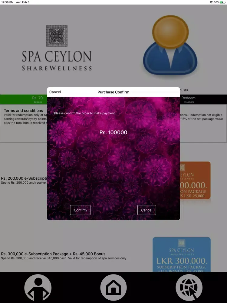 Spa Ceylon ShareWellness iPad  स्क्रीनशॉट