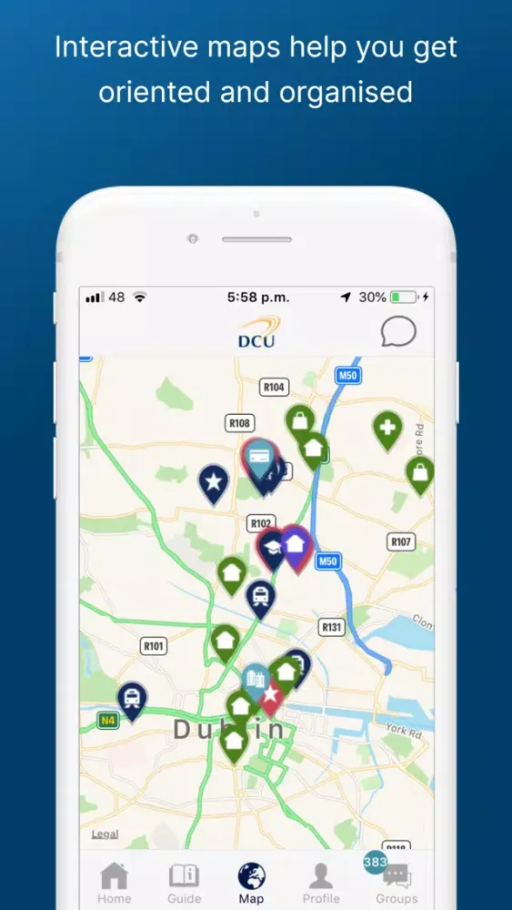 DCU CampusConnect Ekran Görüntüleri