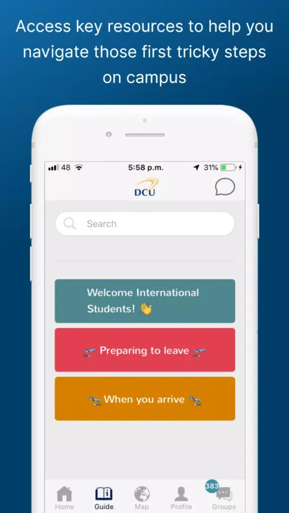 DCU CampusConnect Ekran Görüntüleri