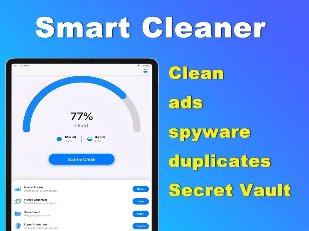 Ảnh chụp màn hình của Smart Cleaner-Phone Protection iPad 