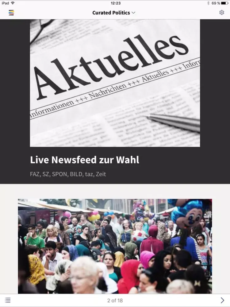 Скриншоты Curated Politics iPad 