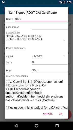 تصاویر Dory - Certificate (RSA/CSR/x5