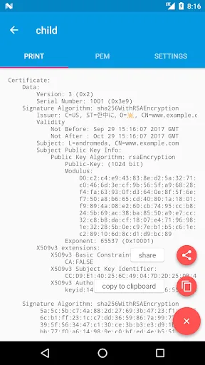 تصاویر Dory - Certificate (RSA/CSR/x5