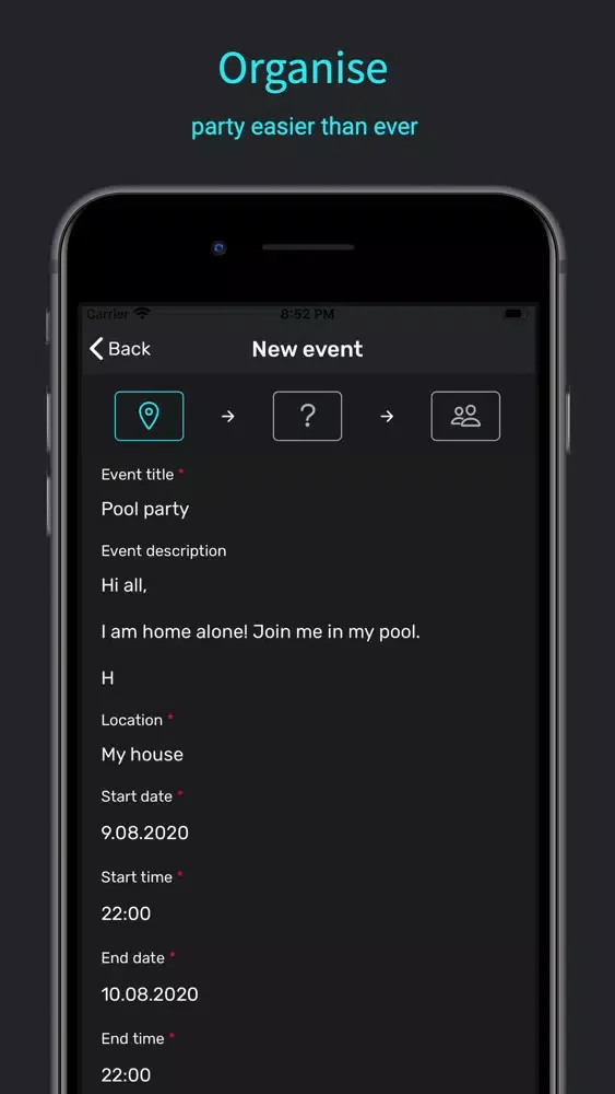 Party Animal - Plan Your Party سکرین شاٹس