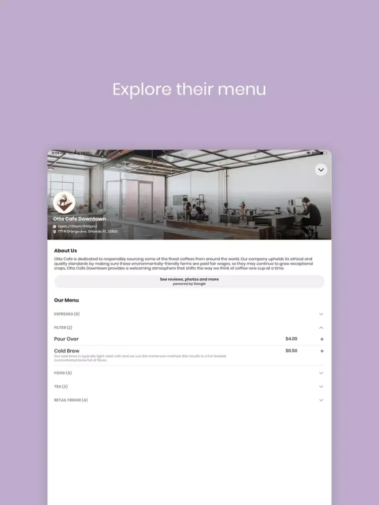 The Usual - Order On The Go iPad  스크린샷