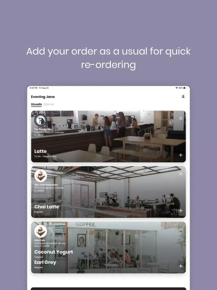 The Usual - Order On The Go iPad  스크린샷