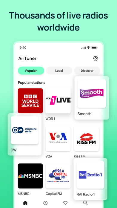 Screenshot di AirTuner - Radio Internet & FM