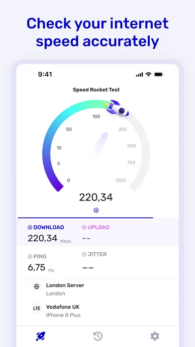 Speed Rocket - Internet Test स्क्रीनशॉट