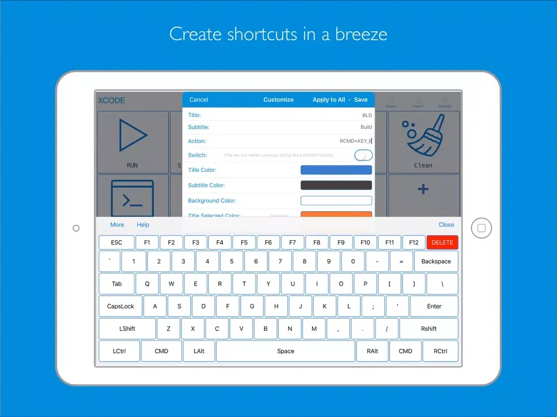 TouchBoard - Visual shortcut ninja iPad  स्क्रीनशॉट