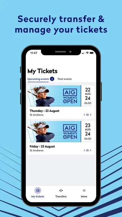 The AIGWO Tickets App应用截图