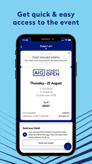 The AIGWO Tickets App应用截图