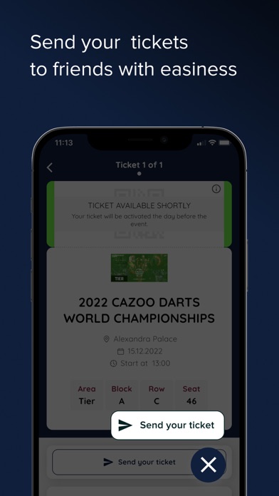 Zrzuty ekranu PDC Tickets