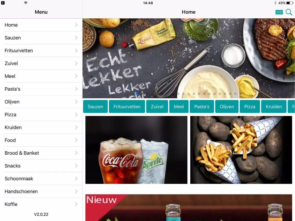 تصاویر Turquoise Horeca Leverancier iPad 