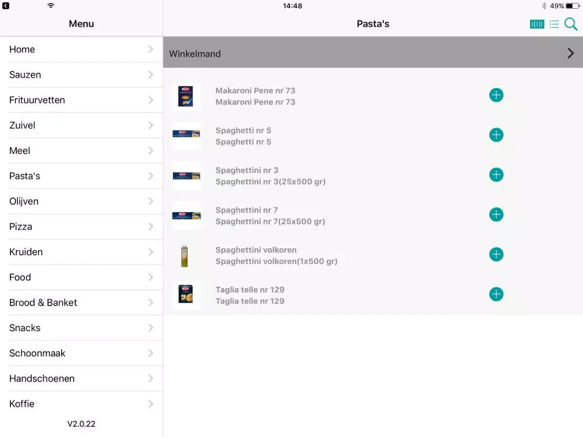 Turquoise Horeca Leverancier iPad  スクリーンショット