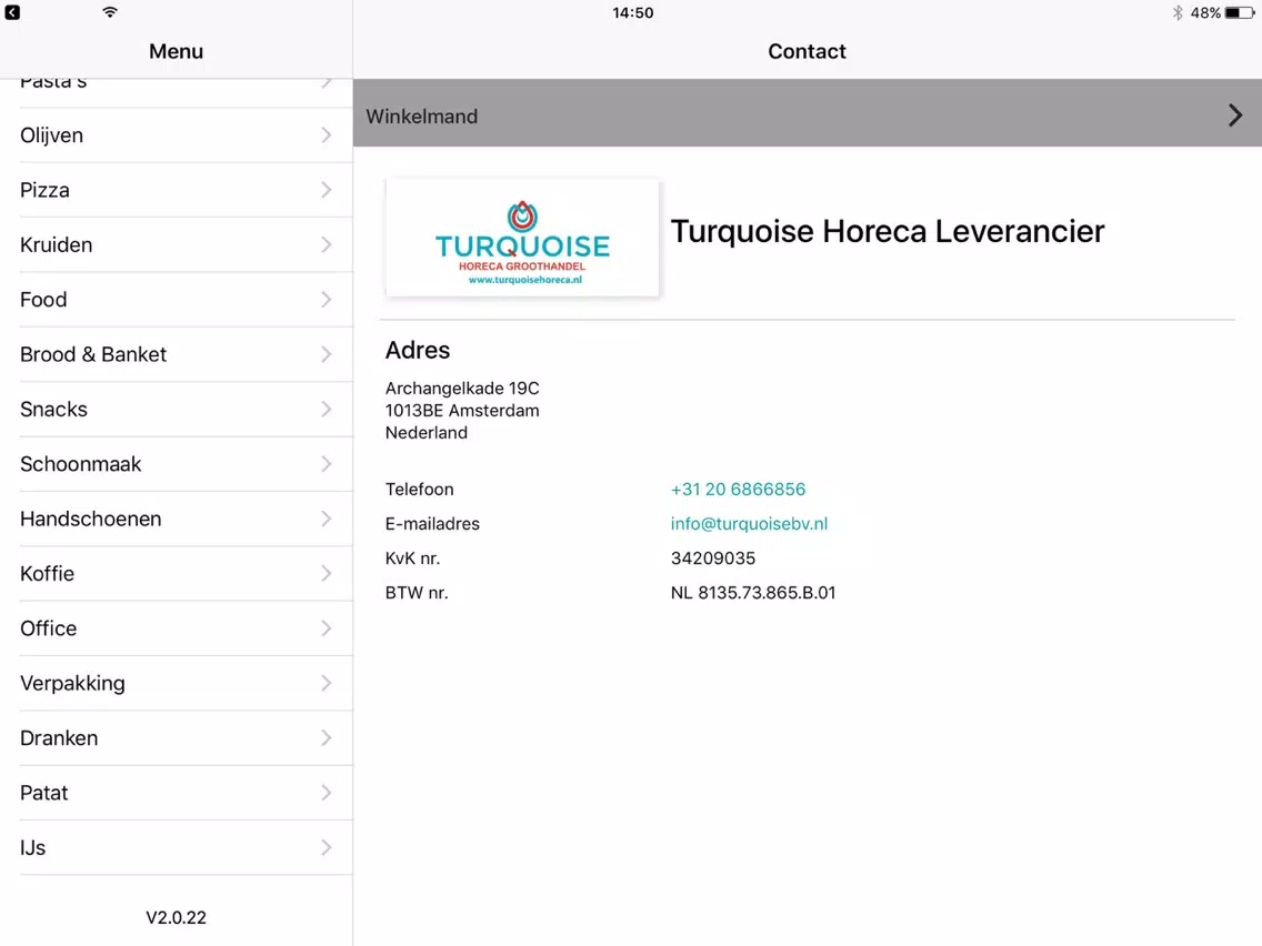تصاویر Turquoise Horeca Leverancier iPad 