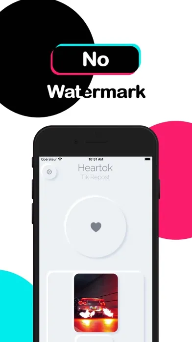 Capturas de tela do Heartok: Repost Save Tik Video