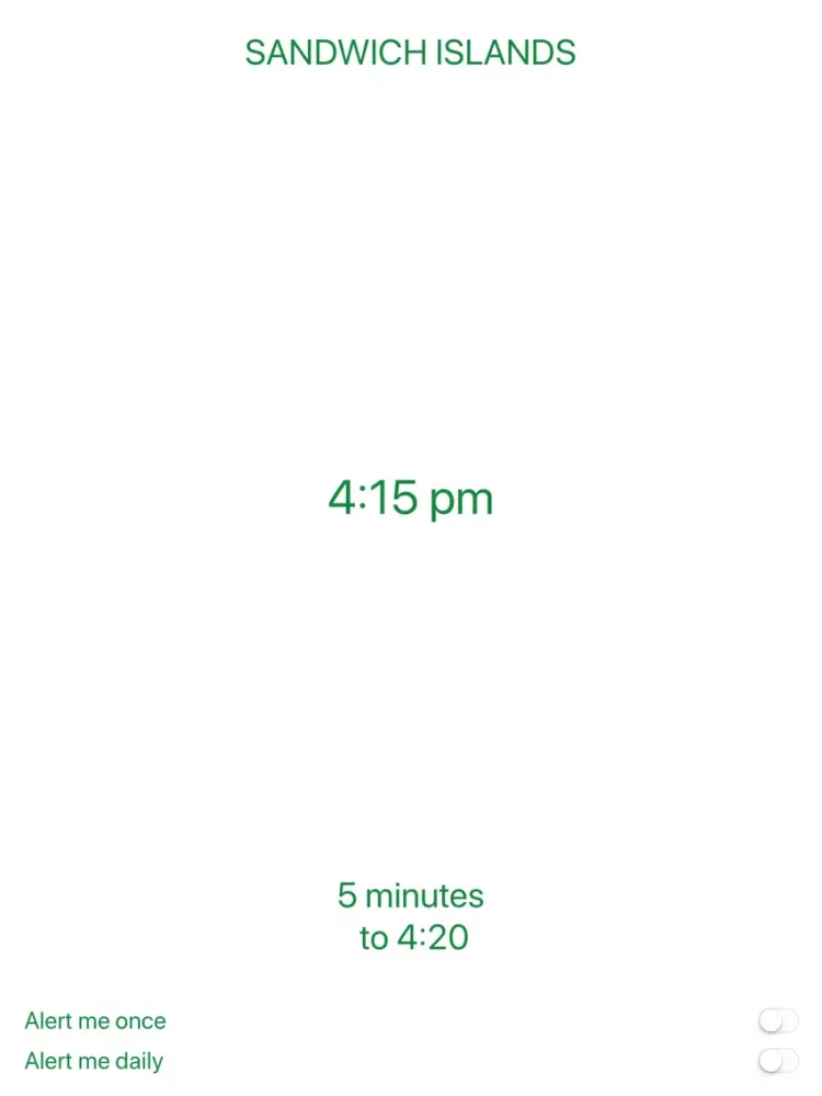Tangkapan skrin 420 Clock iPad 