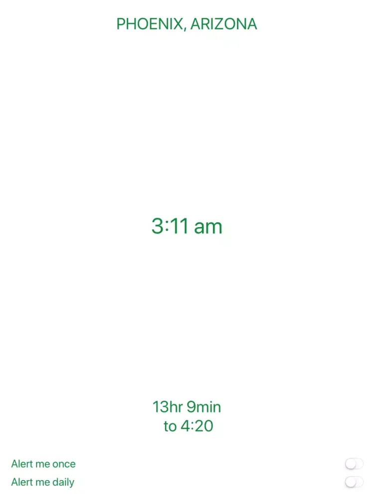 Tangkapan skrin 420 Clock iPad 