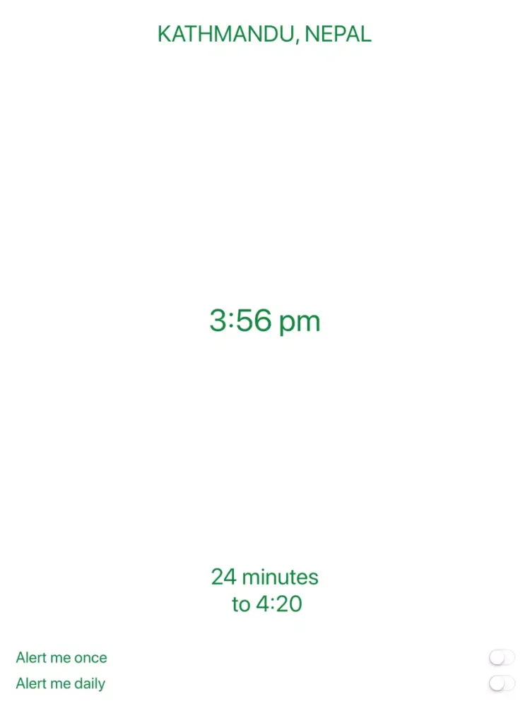 Tangkapan skrin 420 Clock iPad 