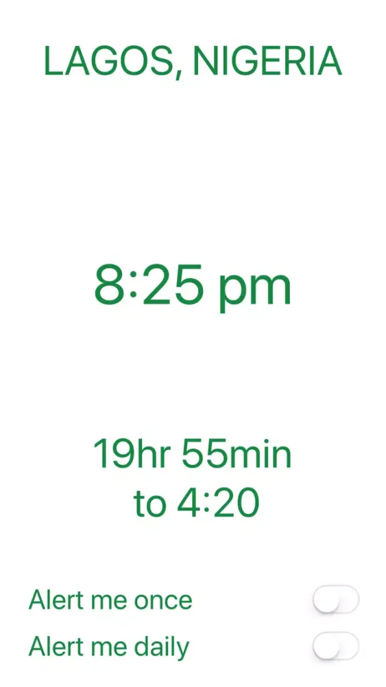 Tangkapan skrin 420 Clock