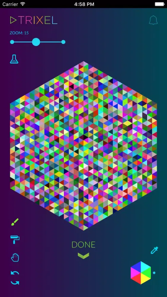 Screenshot di TRIXEL.io