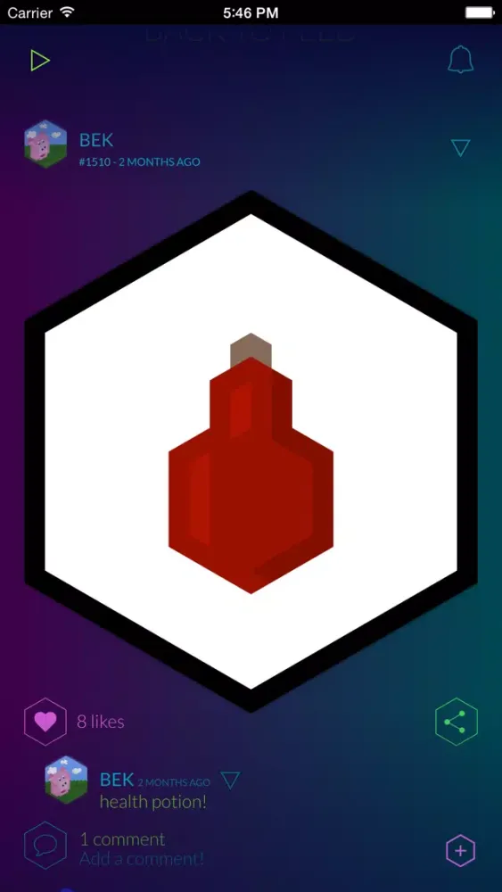 Screenshot di TRIXEL.io