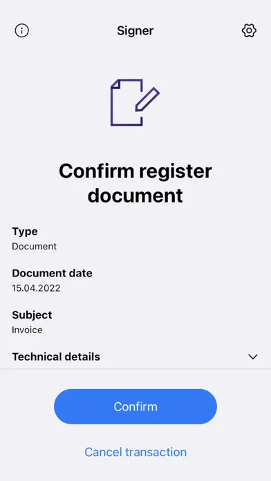 Trustwise Signer Ekran Görüntüleri