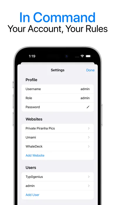 Umami – Analytics Manager スクリーンショット