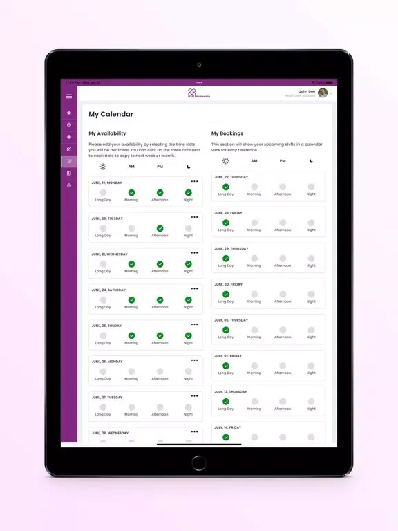 ASA Homecare iPad  स्क्रीनशॉट