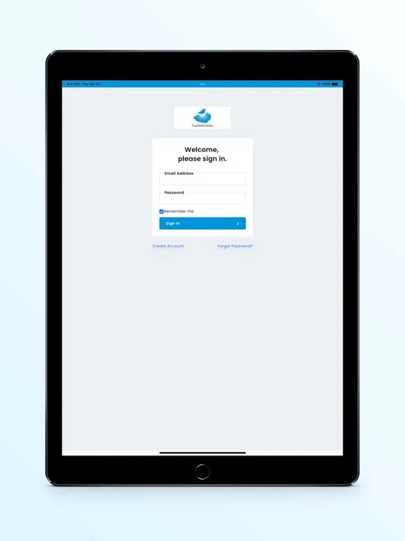 Tangkapan skrin Careline Solutions iPad 