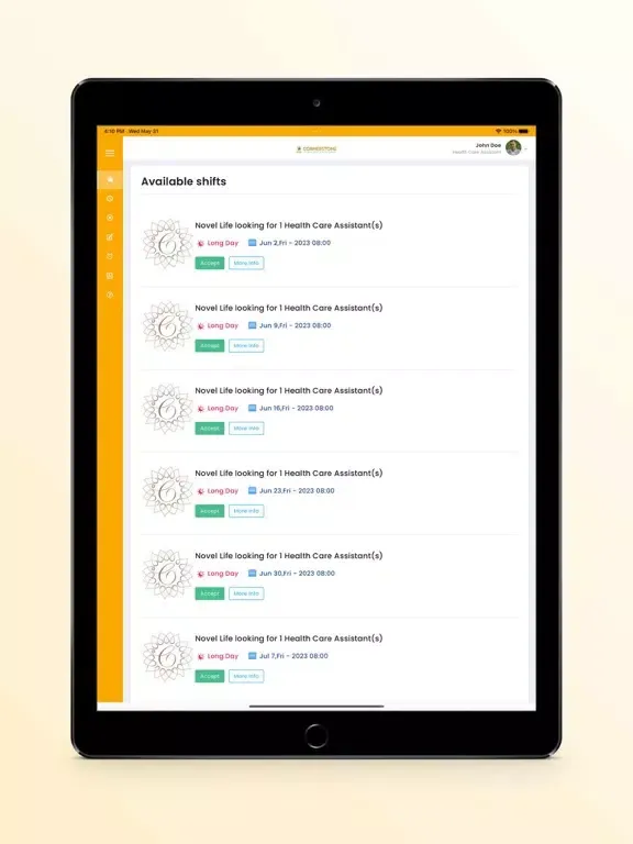 Cornerstone Staffing Solutions iPad  स्क्रीनशॉट