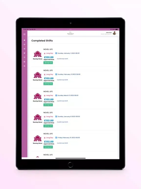 Forever Quality Care iPad  سکرین شاٹس
