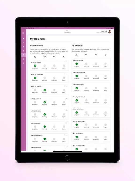 Forever Quality Care iPad  سکرین شاٹس