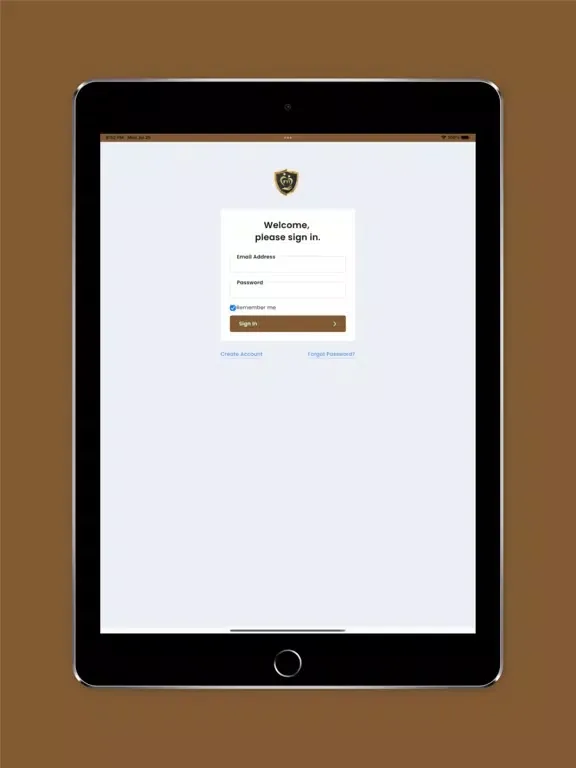 Capturas de tela do FYI Weston iPad 
