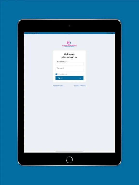 Halle Healthcare iPad  Screenshots