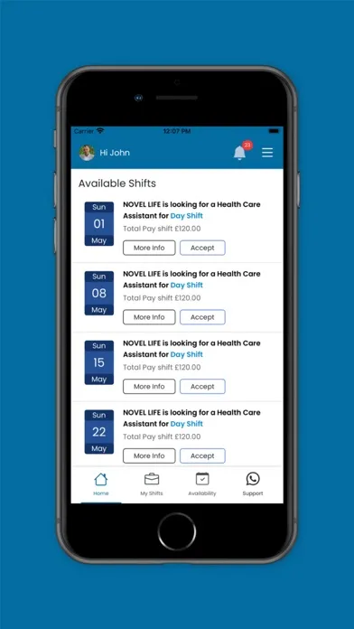 Halle Healthcare Screenshots