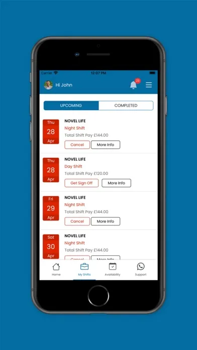 Halle Healthcare Screenshots