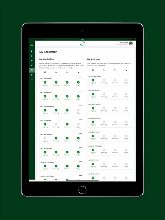 Capturas de tela do Handling Care iPad 