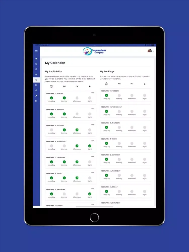 Impressions Care iPad  스크린샷