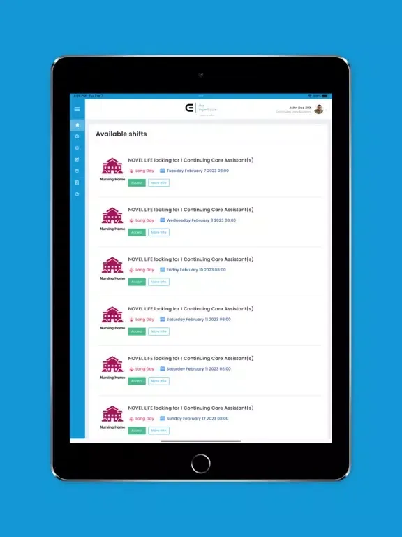 The Expert Care iPad  স্ক্রিনশট