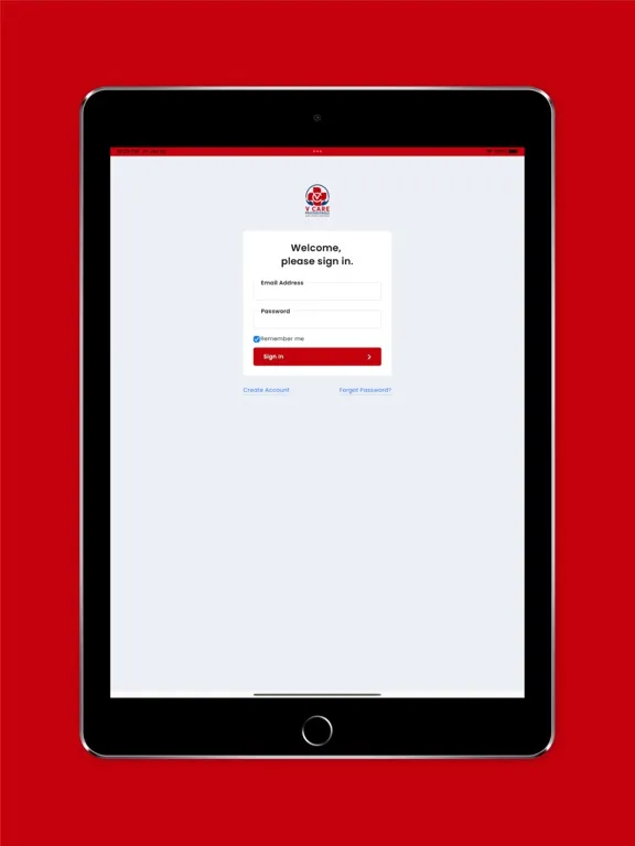 Screenshot di VCare Professionals iPad 