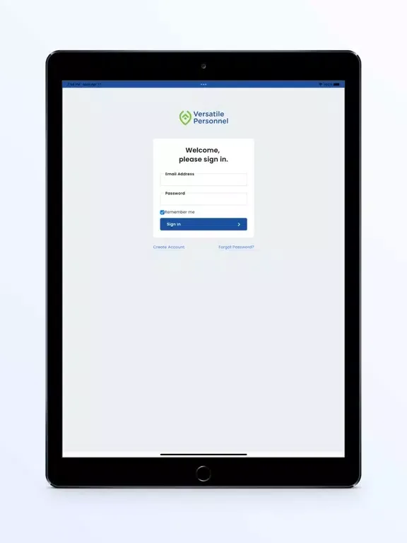 Versatile Personnel iPad  স্ক্রিনশট