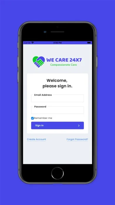Tangkapan layar We Care 24X7
