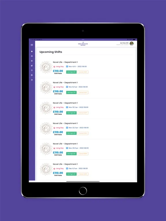 Скриншоты Wema Healthcare Services iPad 