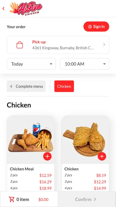 Hi Five Chicken - Restaurant スクリーンショット