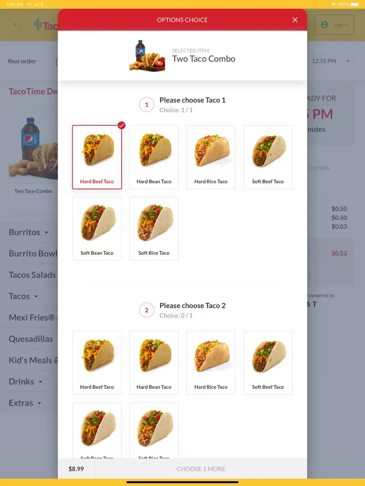 تصاویر TacoTime Canada iPad 