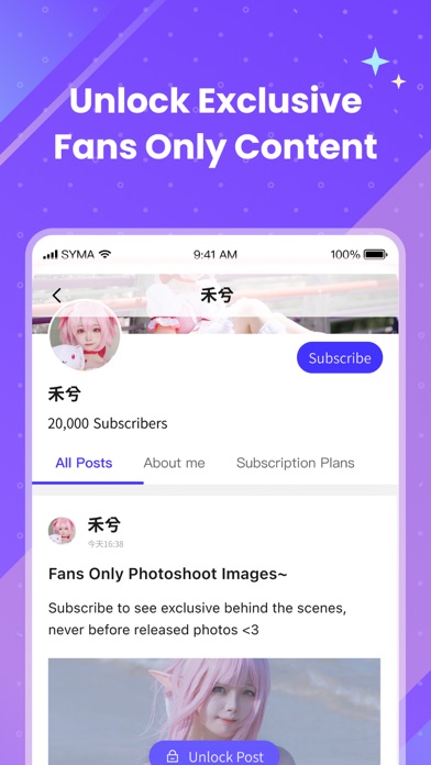 Screenshot di UniFans - Creators & Fans App