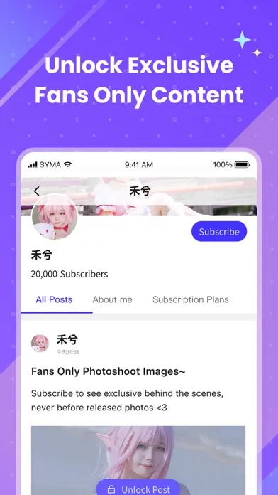 UniFans - Creators & Fans App 스크린샷