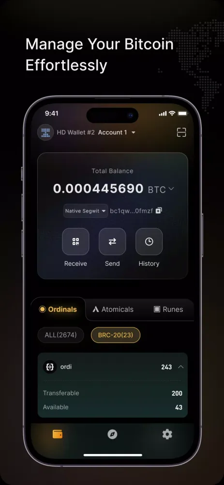 Capturas de pantalla de UniSat